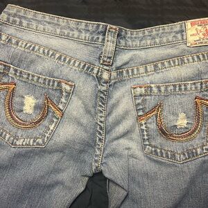 True Religion World Tour Bobby Big T flared jeans.